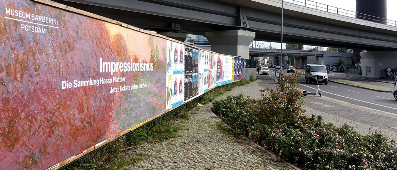 Außenwerbung Museum Berlin Barberini